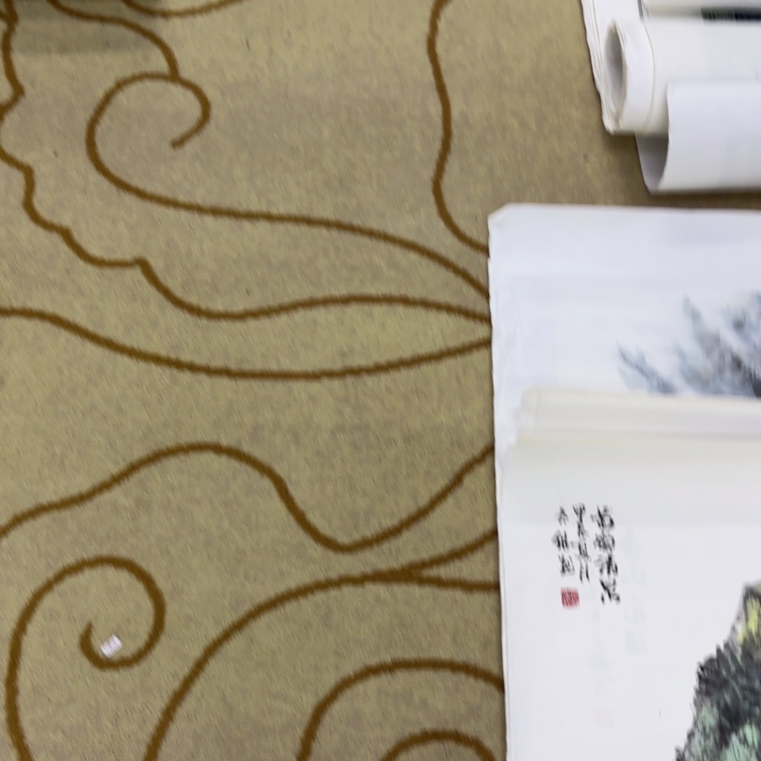 正***意国画吴冠锦山水童