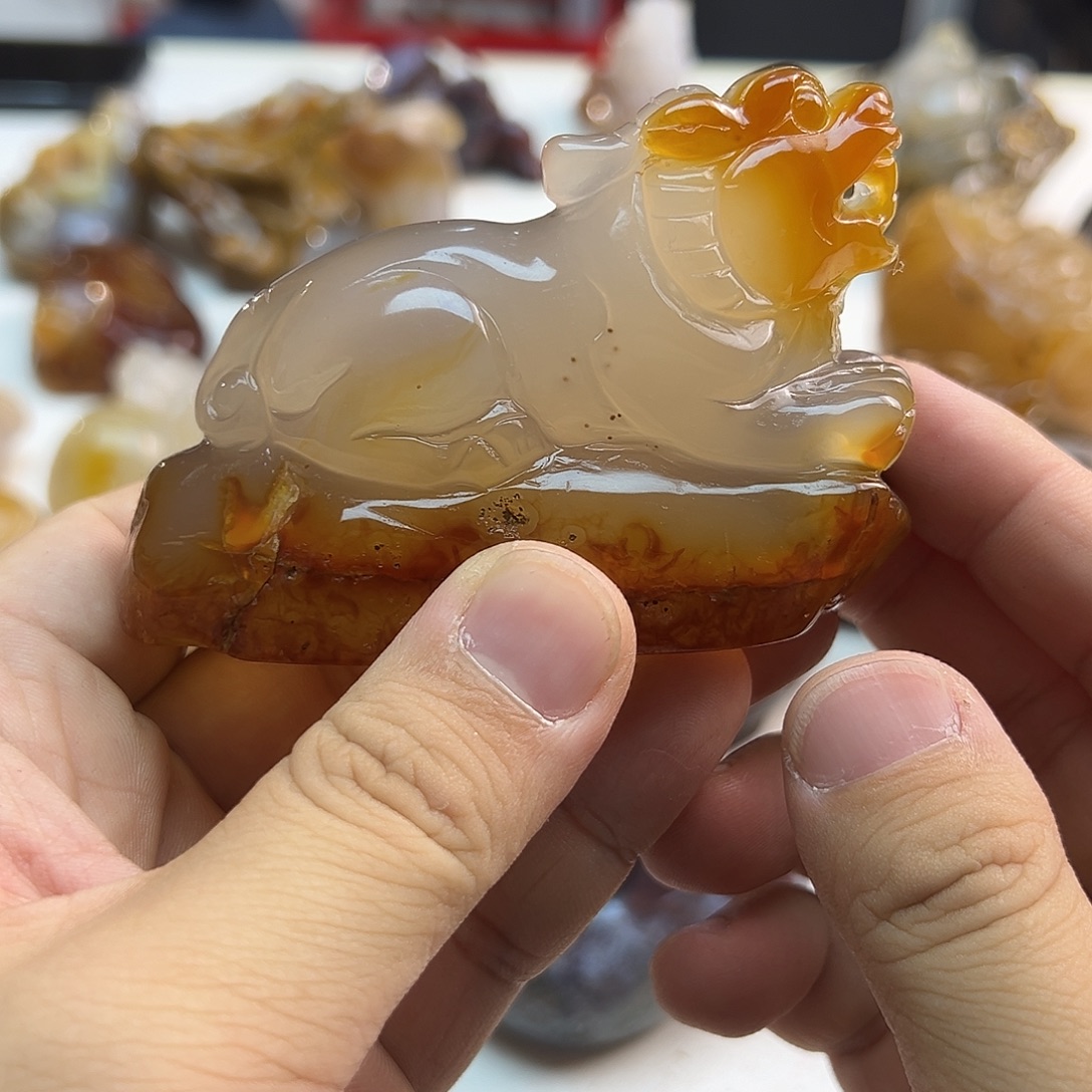 玛瑙/玉髓合金颈饰