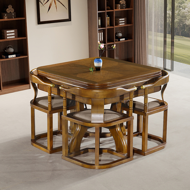 网红款新款款实木麻将机全自动餐桌一体机麻将机全自动新款2025款