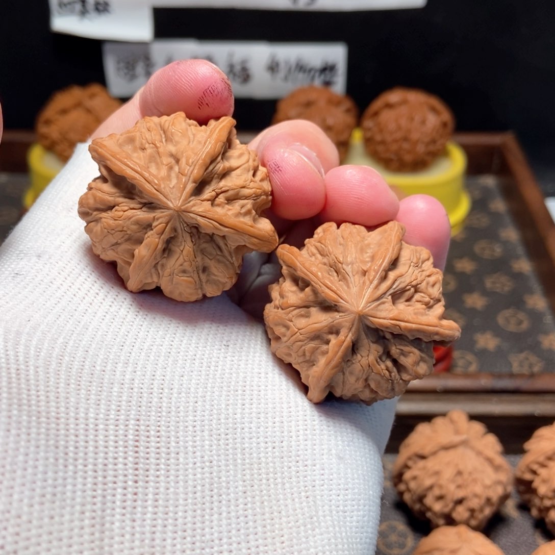 吊坠文玩核桃雨花石4麟40尺11