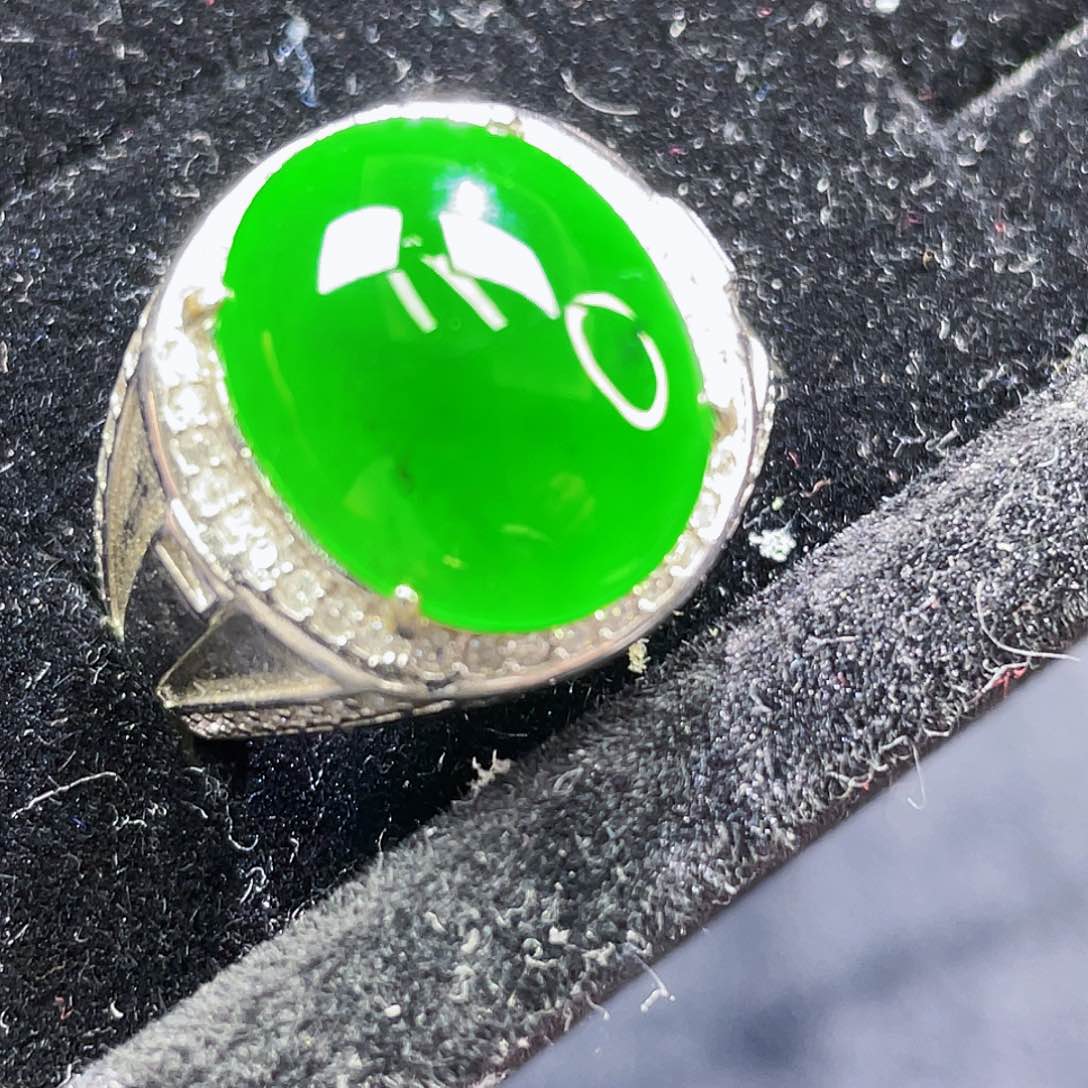 翡翠颈饰银S925镶嵌32，