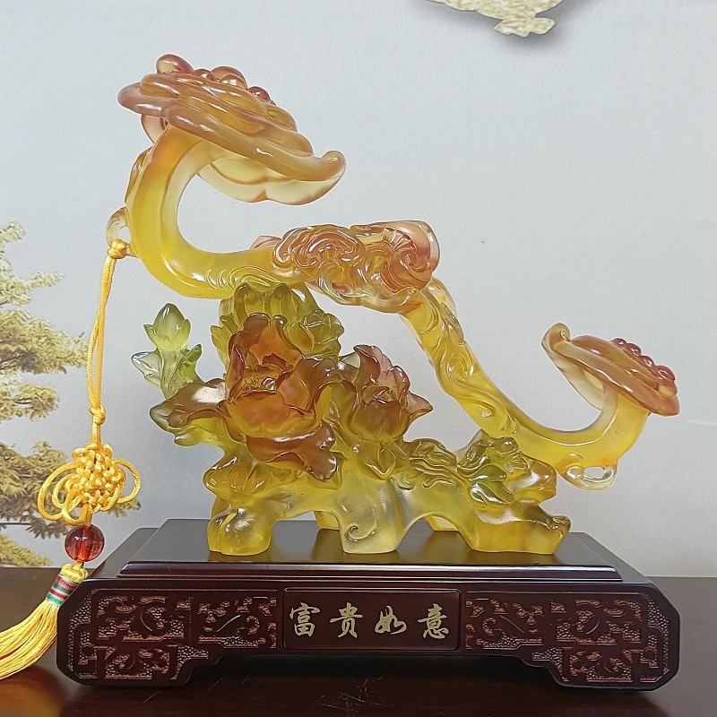 财富如意摆件工艺品创意家居中式简约装饰品乔迁开业礼品