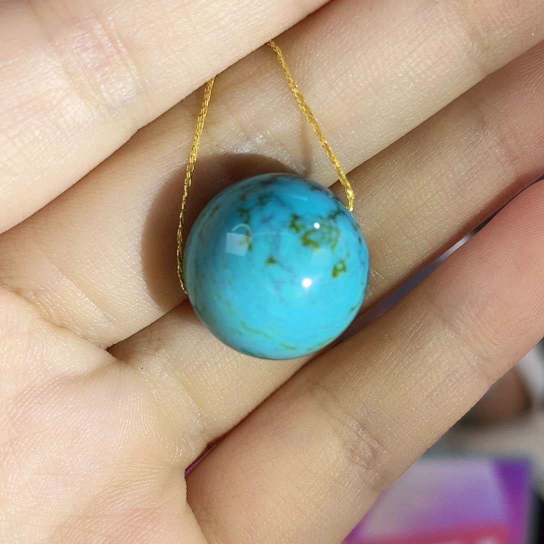 绿松石未镶嵌珠宝奇石17mm+