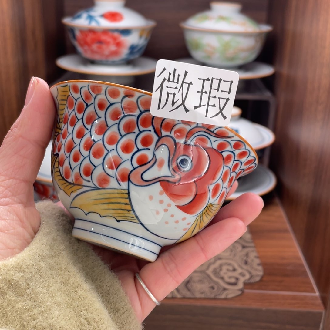 有瑕釉下彩纯手绘