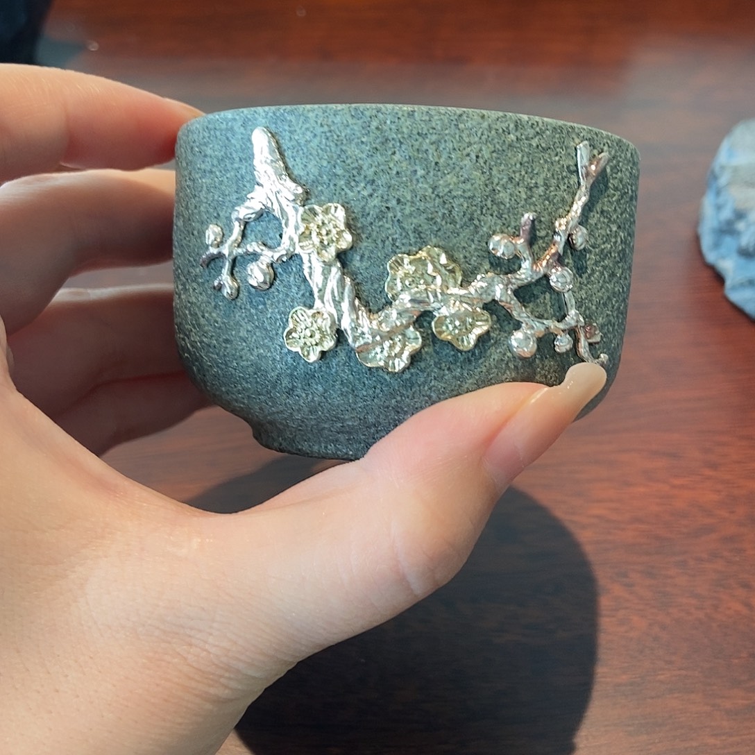 青石五梅杯子摆件