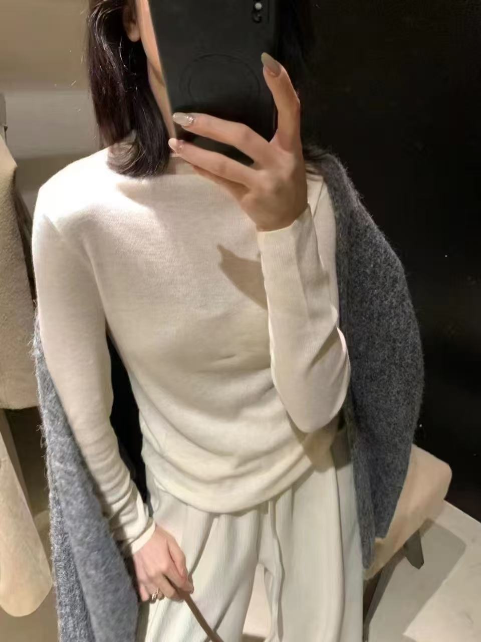 19色 半高领基础针织毛针织衫