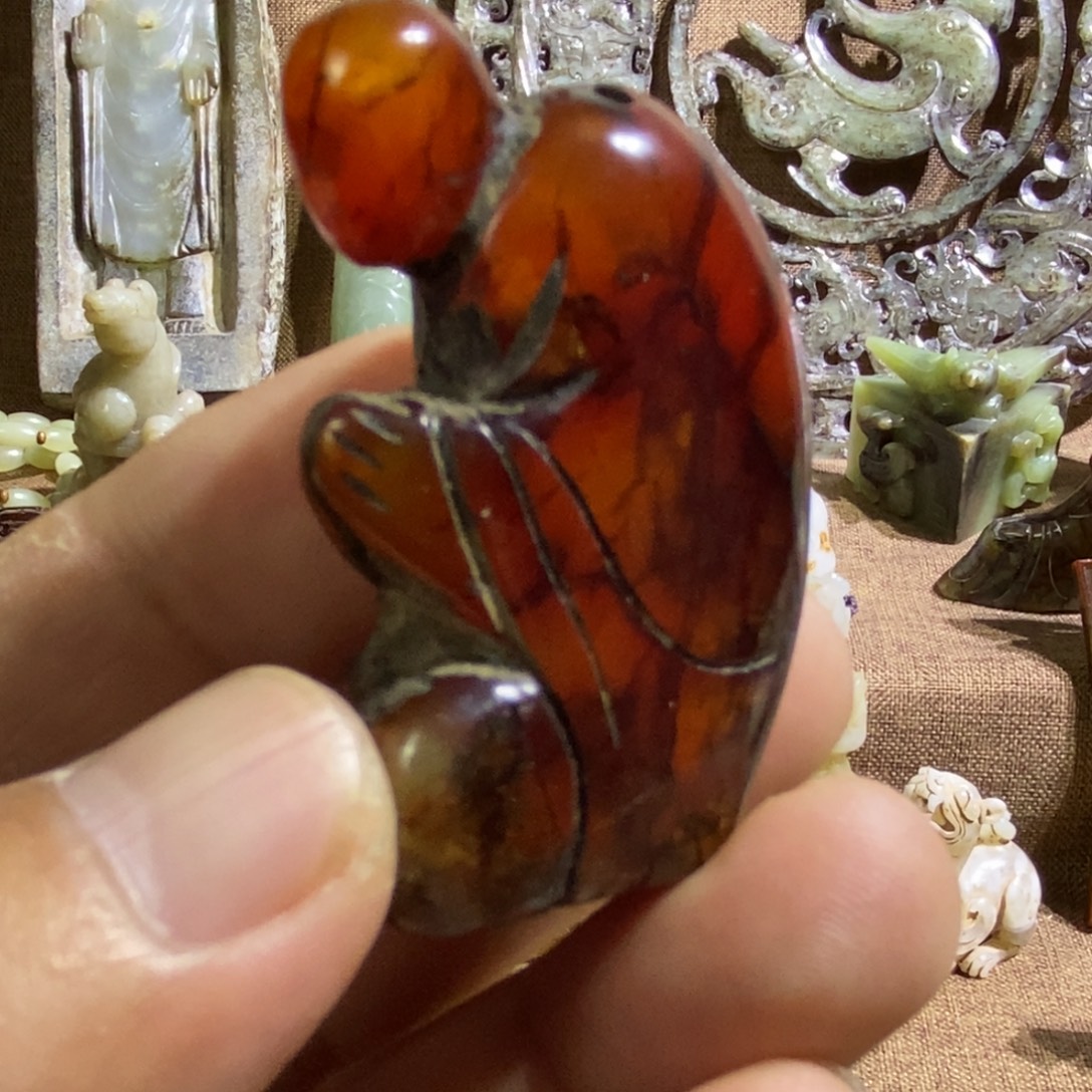 古***承和田玉（糖玉）未镶嵌挂件