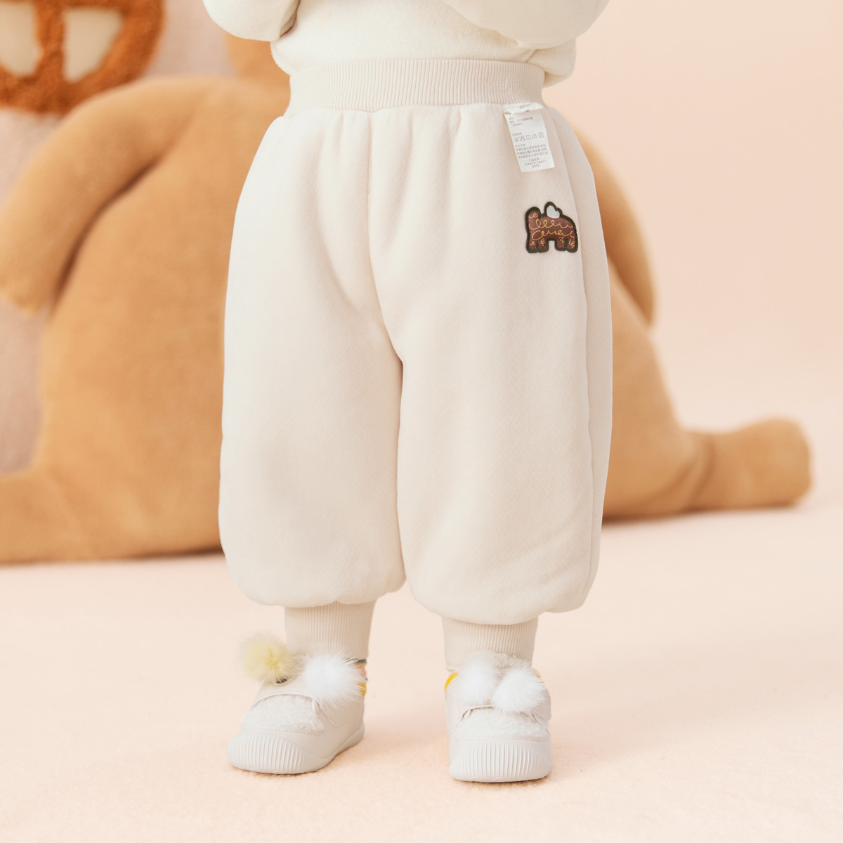 男女宝宝加绒绒裤子儿童长裤春秋冬新款绒裤保暖潮外穿厚款一体绒