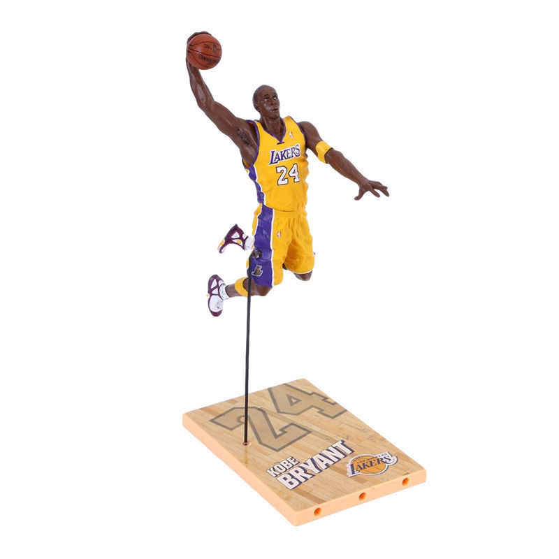 新款科比24号NBA98年一投绝杀篮球架7寸手办公仔人偶男孩玩具运动