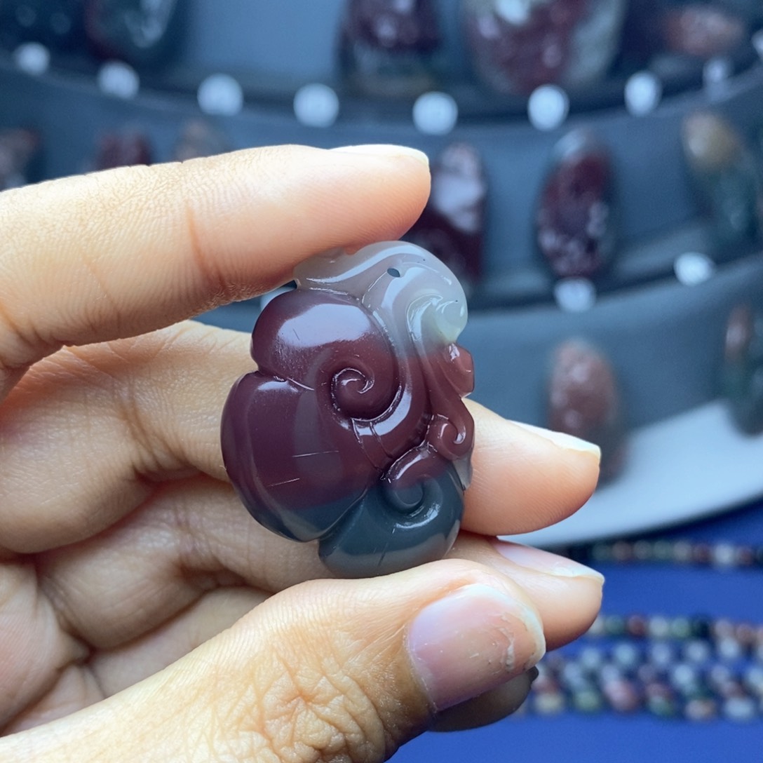 玛瑙/玉髓吊坠(不含链)未镶嵌