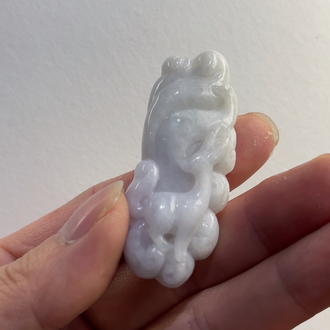 翡翠未镶嵌吊坠(赠链)代编织