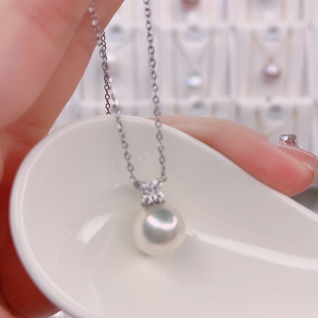 淡水珍珠未镶嵌吊坠(赠链)