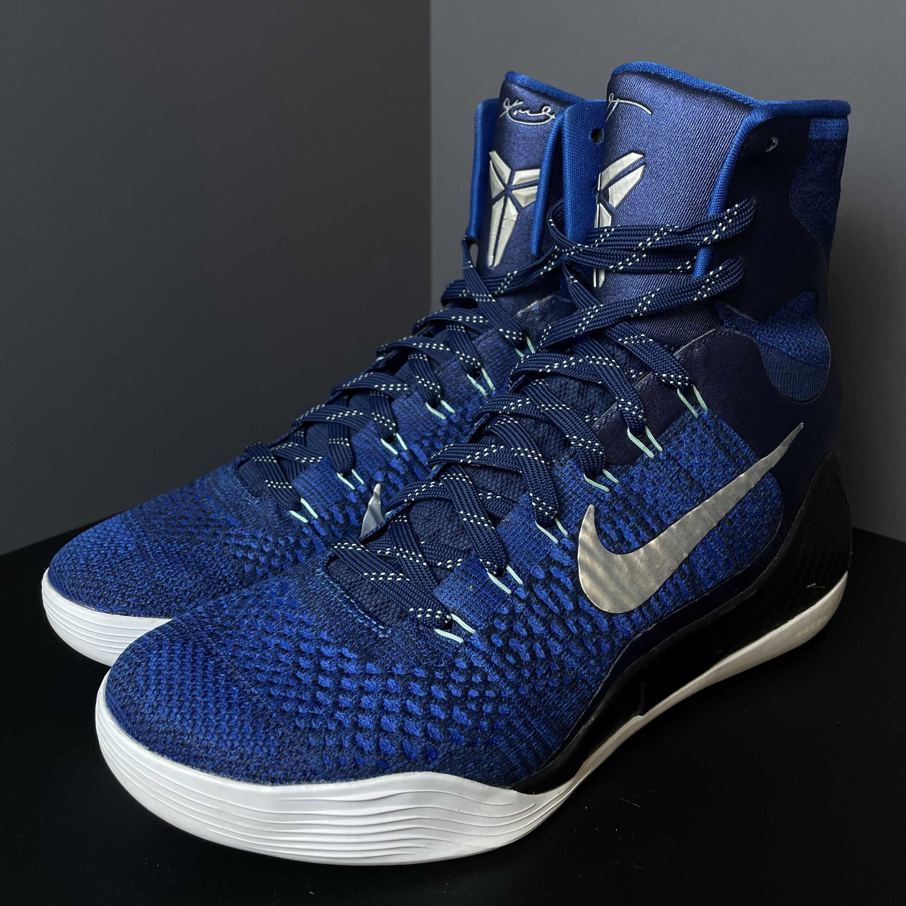 90新 NIKE/耐克 44码 科比9 kobe 篮球鞋 蓝色 无盒