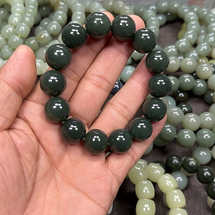 和田玉未镶嵌手链