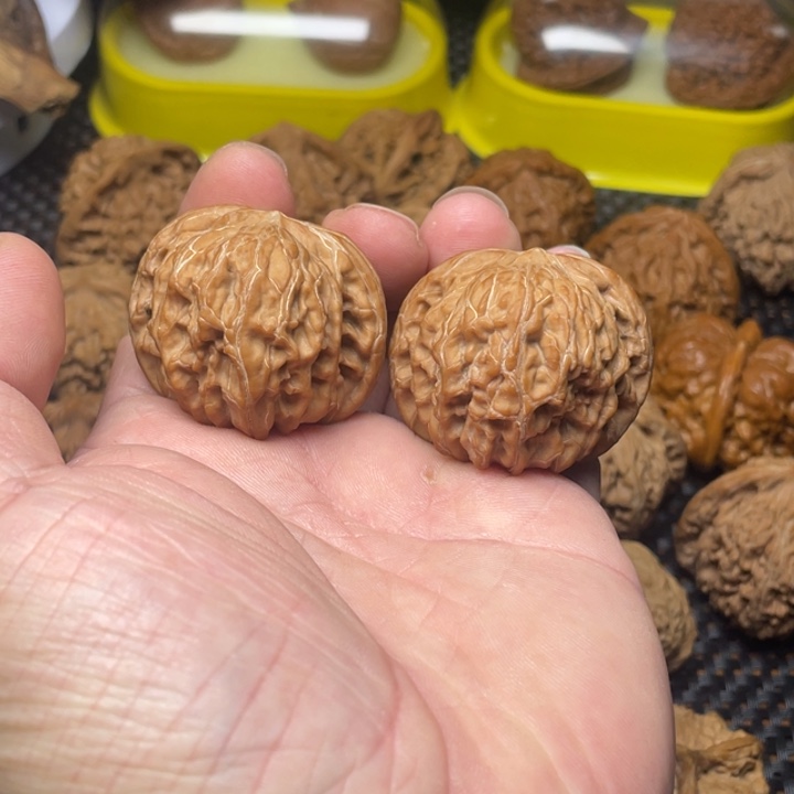 文玩核桃把件41+全品磨盘