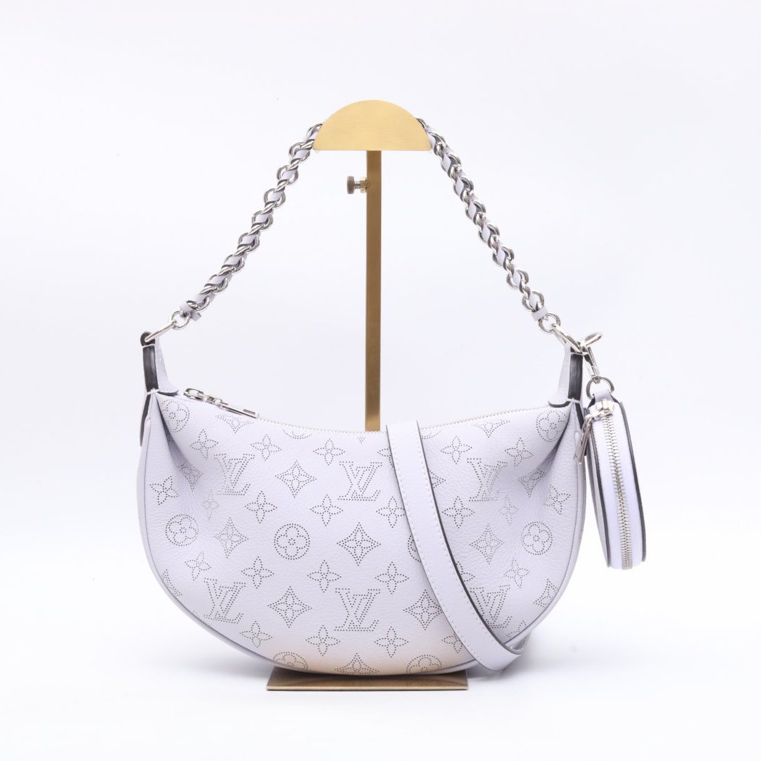 99新 LouisVuitton/路易威登 小花攀攀 香芋紫 皮革C 芯片 豌豆包