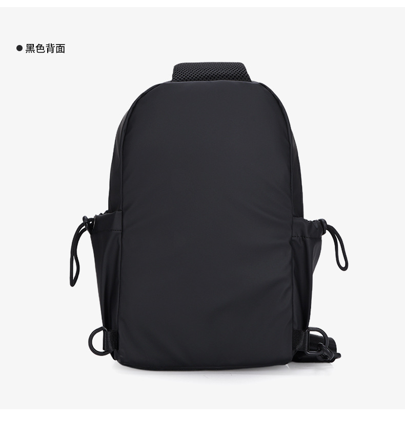 弧形肩带旅游博主时尚斜挎包多功能潮流撞色胸包百搭轻便防泼水