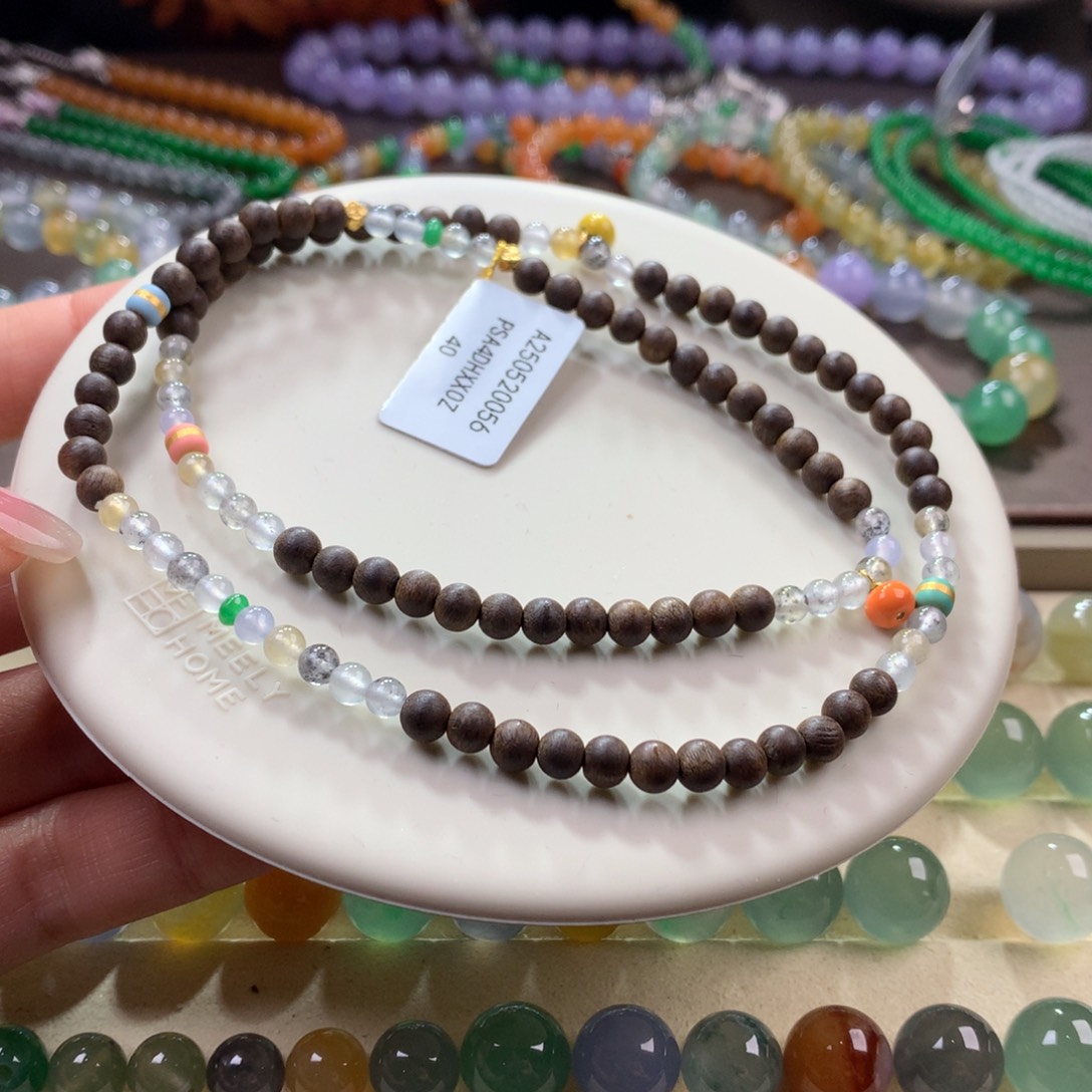 未镶嵌手链翡翠设计款黑冰多彩小米卡4