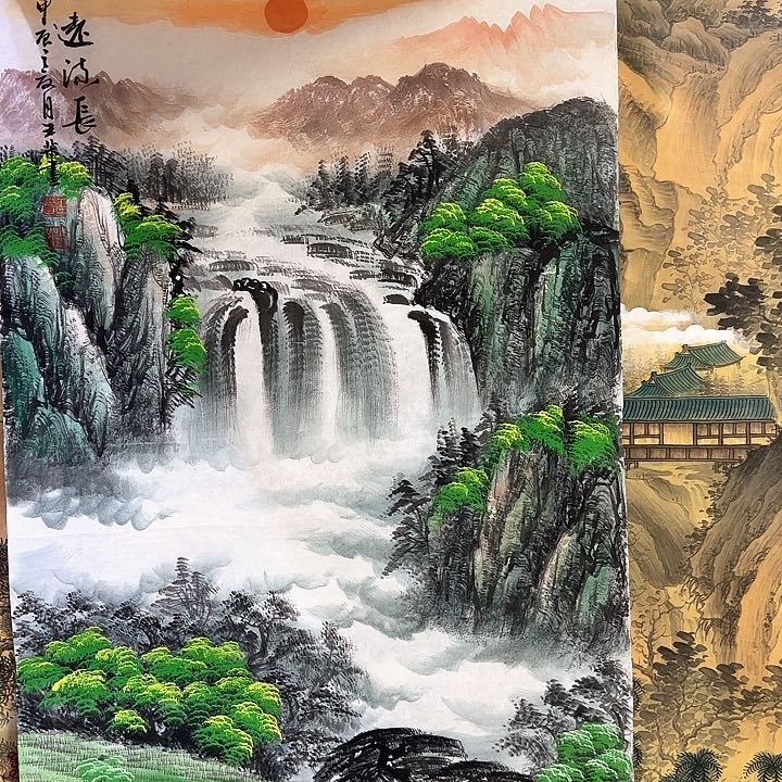 国画程*霖山水112255565588888555