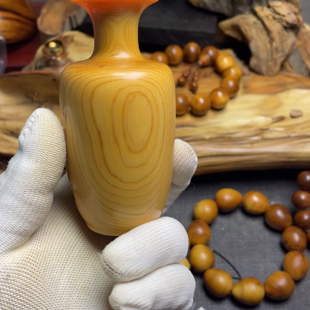 柏木（崖柏）太行花瓶有油线