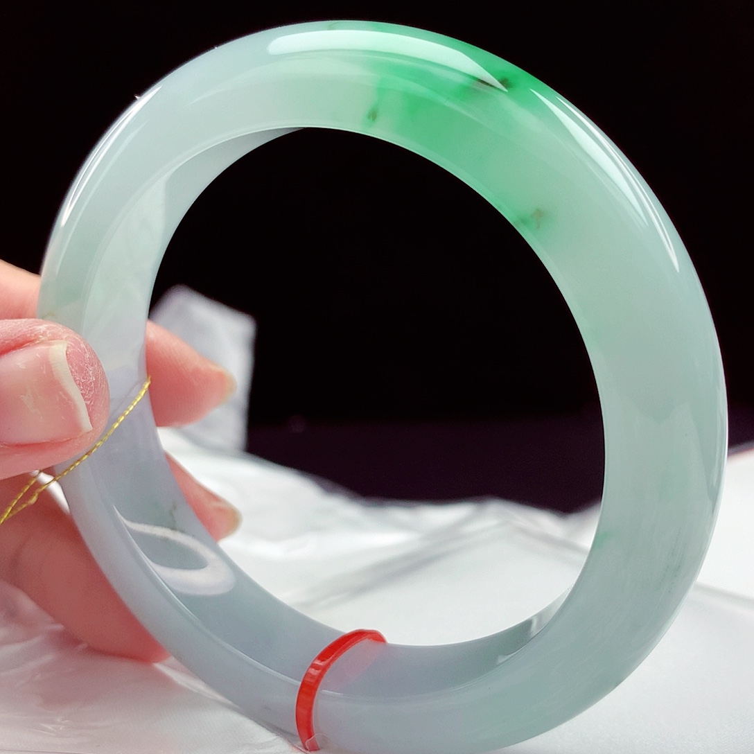 翡翠未镶嵌手镯58圈4862