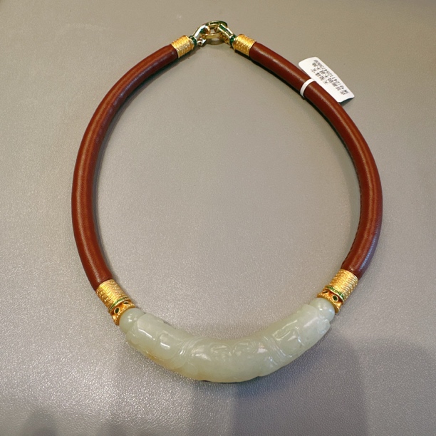 链子925银皮质 纯银设计款简约百搭高级颈链