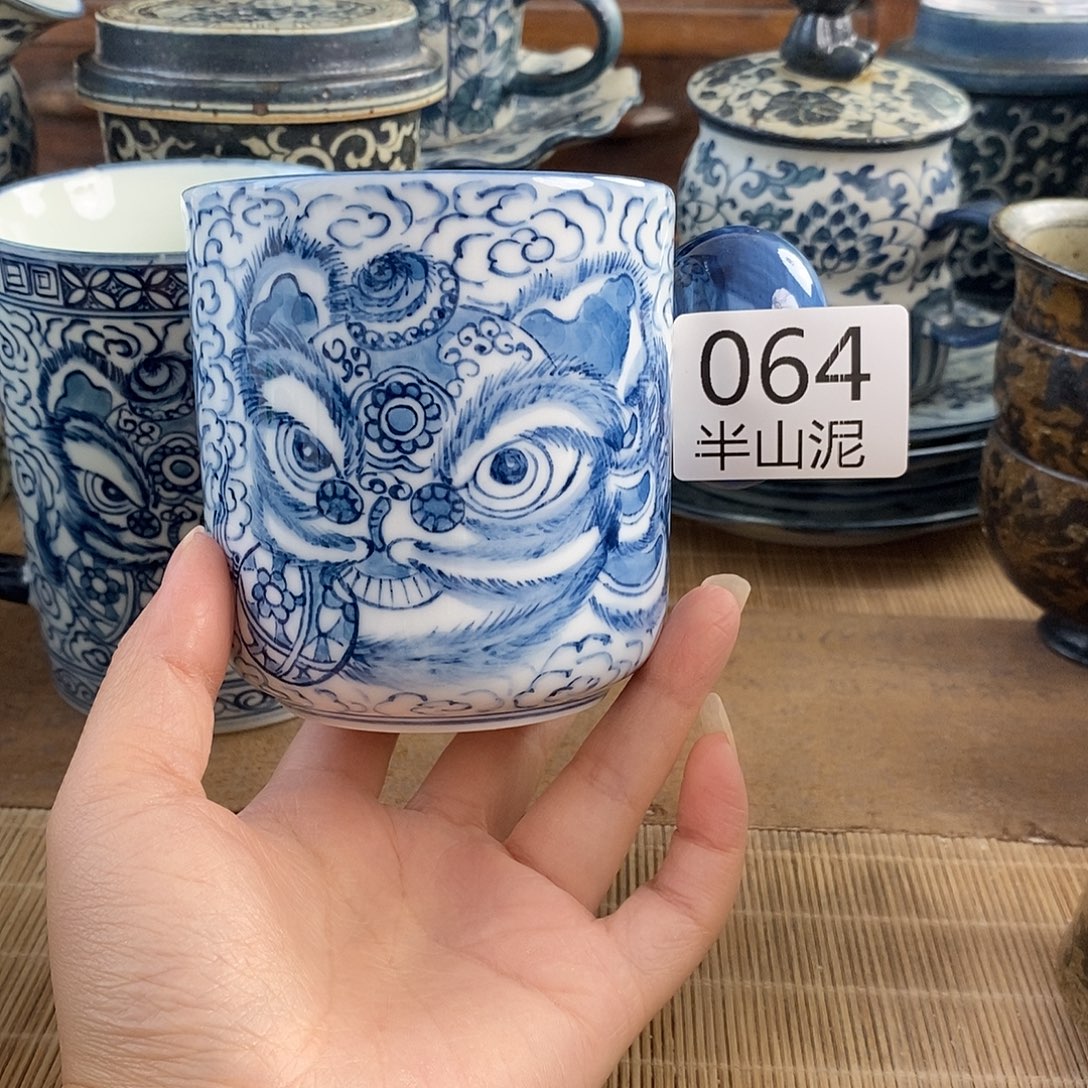 手工手绘青花高温陶瓷