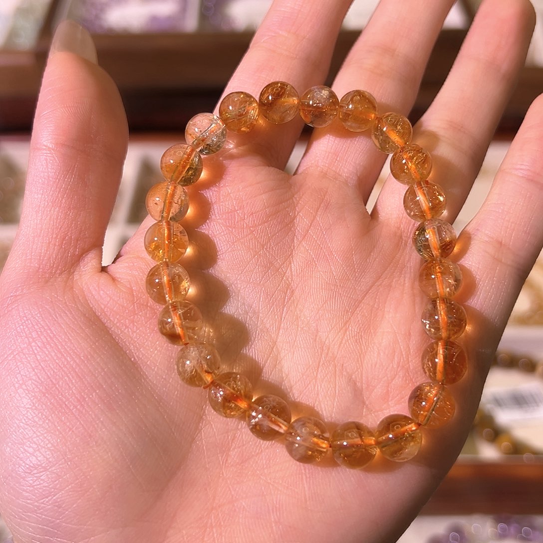 水晶手链未镶嵌黄塔晶