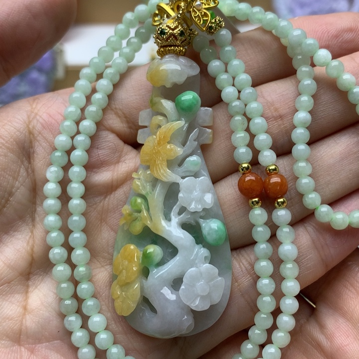 颈饰未镶嵌翡翠翡翠