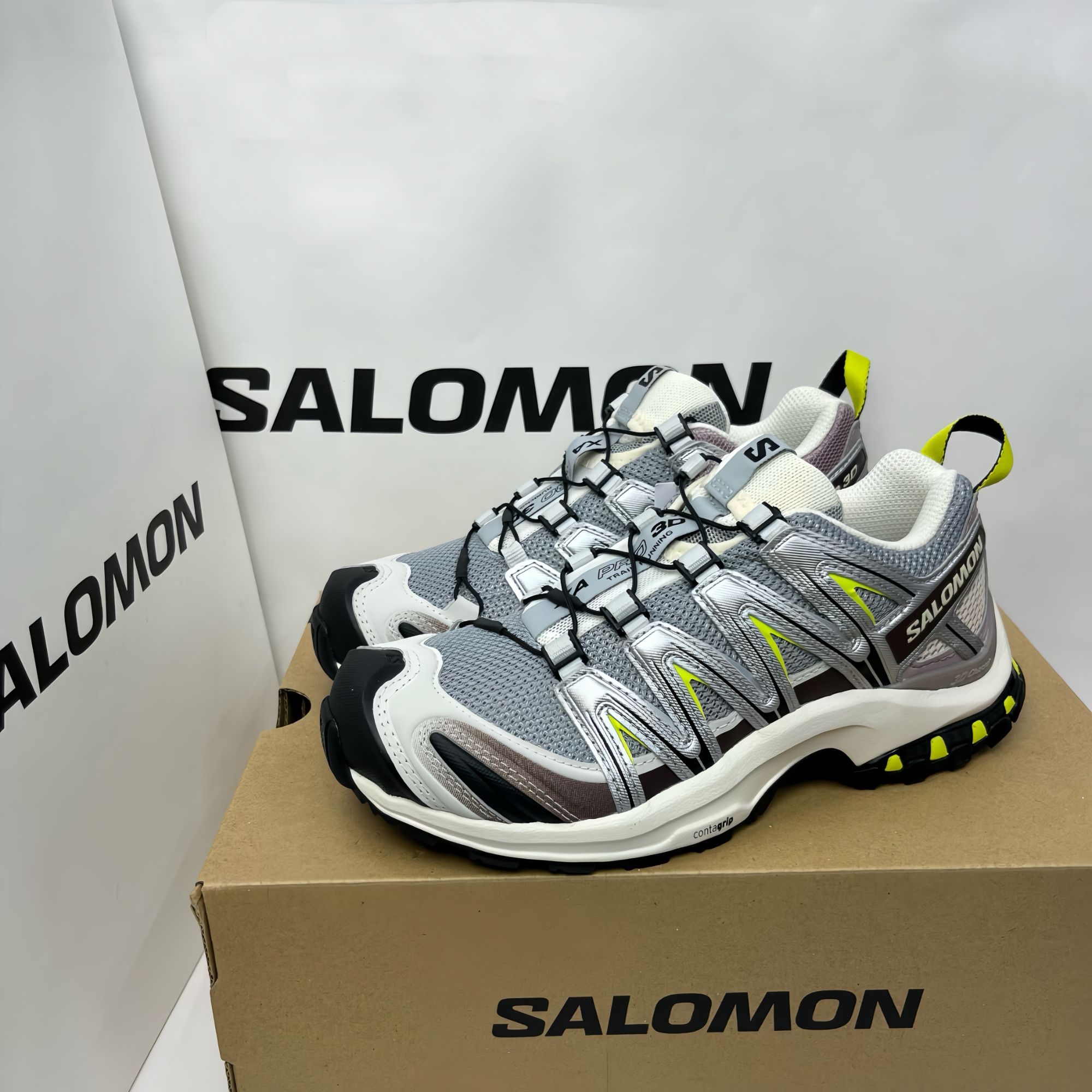 SALOMON萨洛蒙 XAPro3D ADV银紫沙场灰户外训练低帮户外鞋 412322