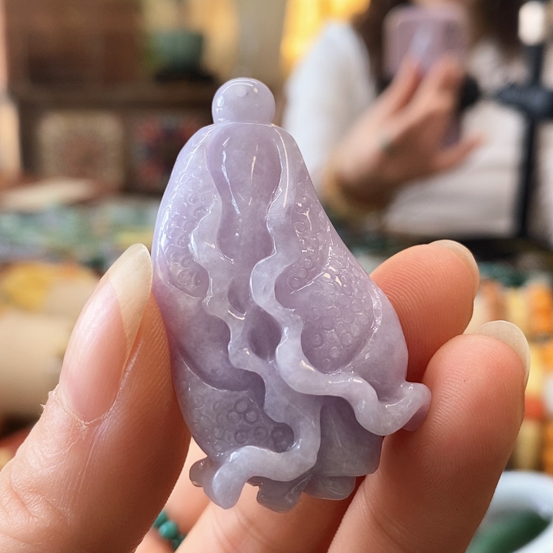 翡翠颈饰未镶嵌翡翠挂件