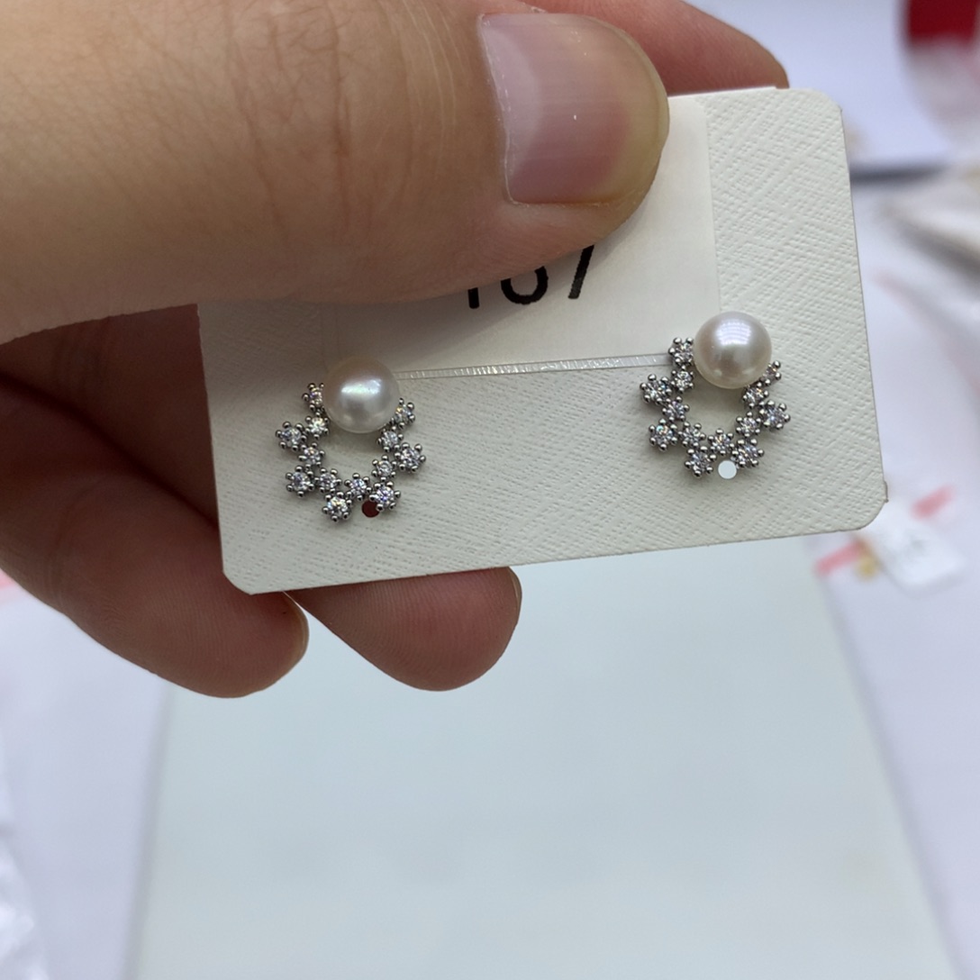 戒指合金淡水珍珠56