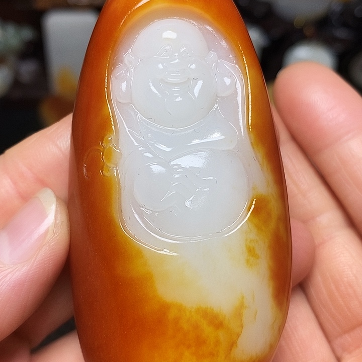 宇***哥和田玉未镶嵌挂件