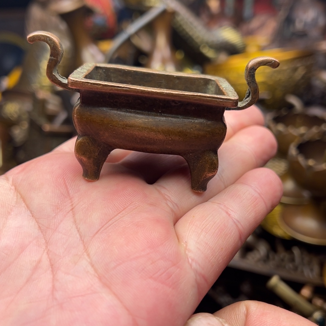 茶壶香炉铜器摆件