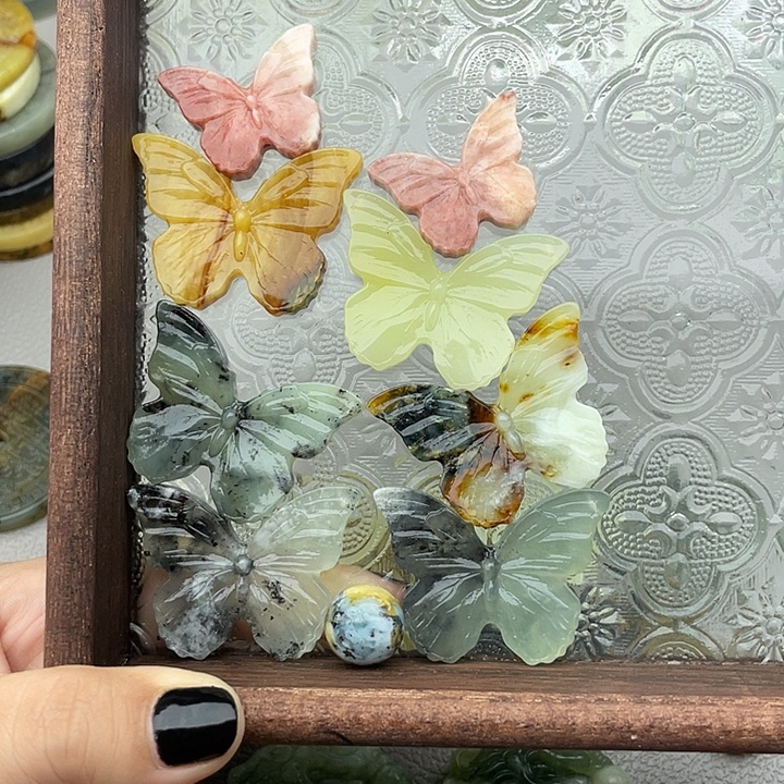 蛇纹石玉合金颈饰7