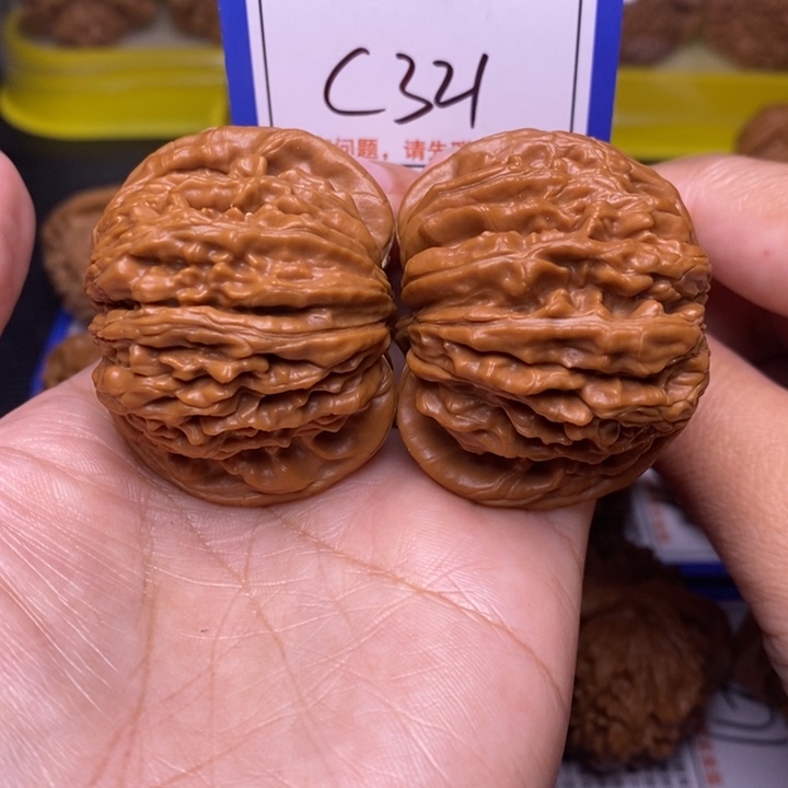 把件文玩核桃45四座楼c321