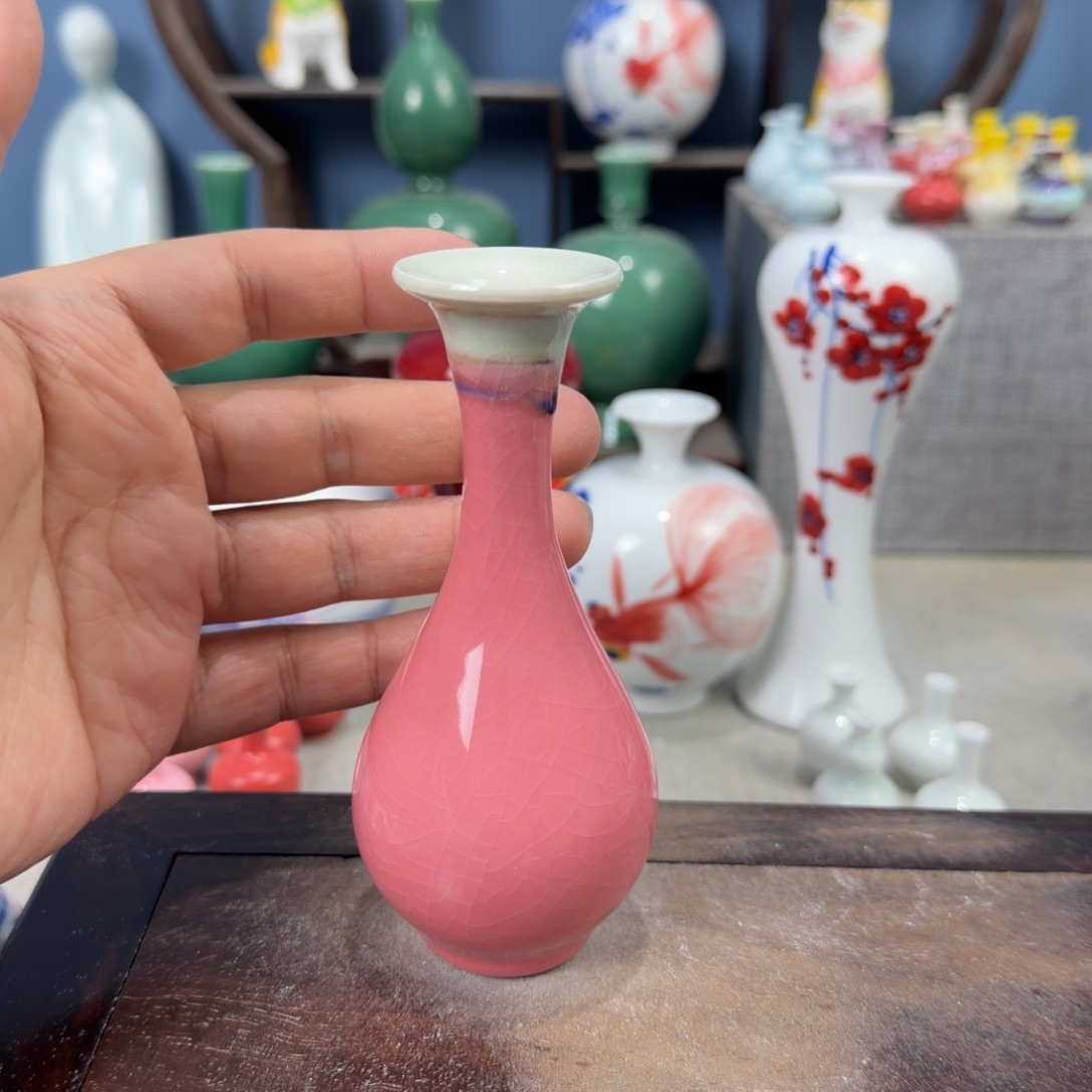 陶瓷手工小花器摆件