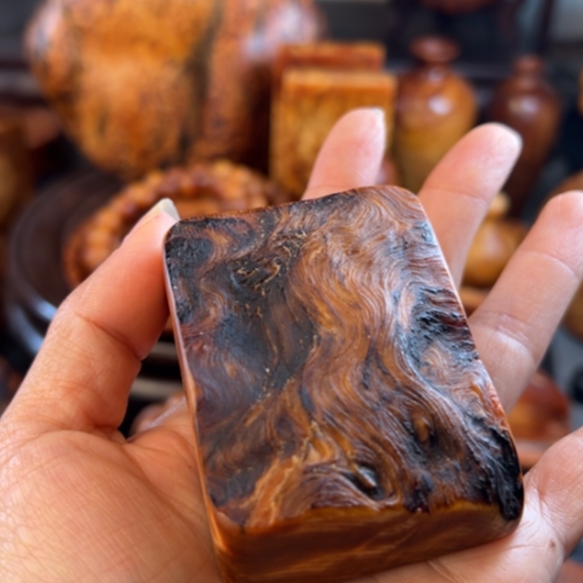 【闪购商品】松木（琥珀木）把件海****8有瑕疵