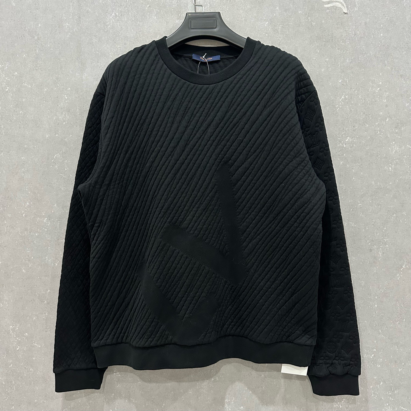 99新 LouisVuitton/路易威登 条纹手臂浮雕满印卫衣 XXL码 006039