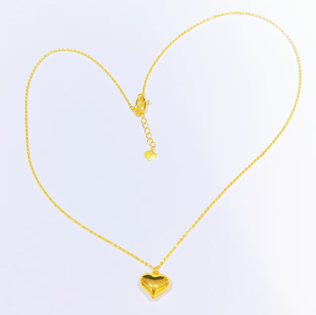 【富远黄金】足金爱心套链项链FYHT01050547