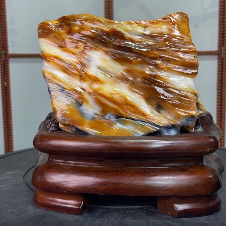 硅化玉未镶嵌珠宝奇石高20