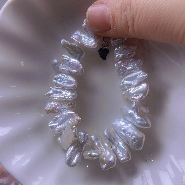 淡水珍珠手绳合金