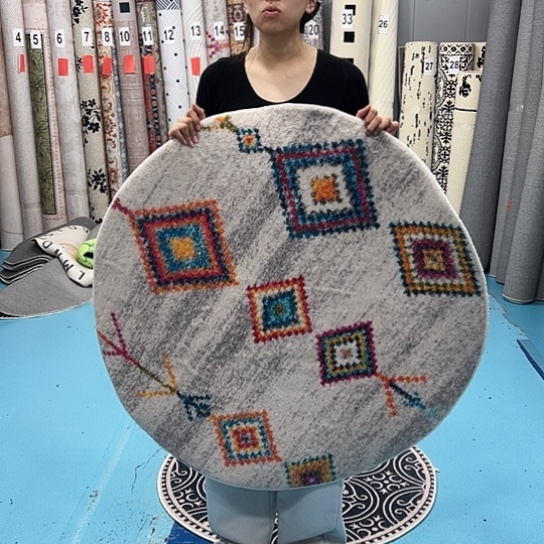 混纺加厚棉布底仿羊绒直径一米圆全新特价福利