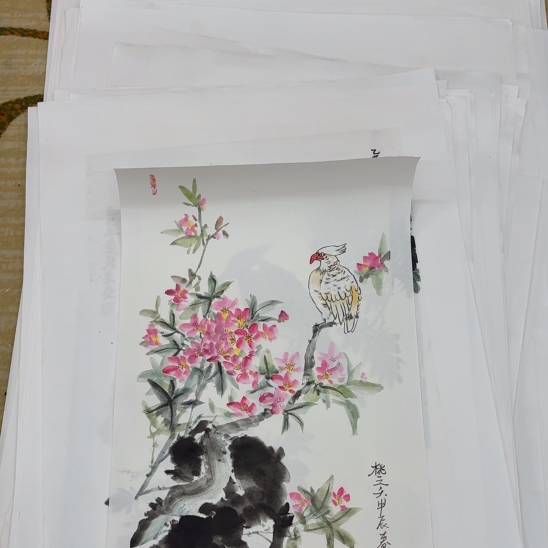 国画四尺四开手绘作品