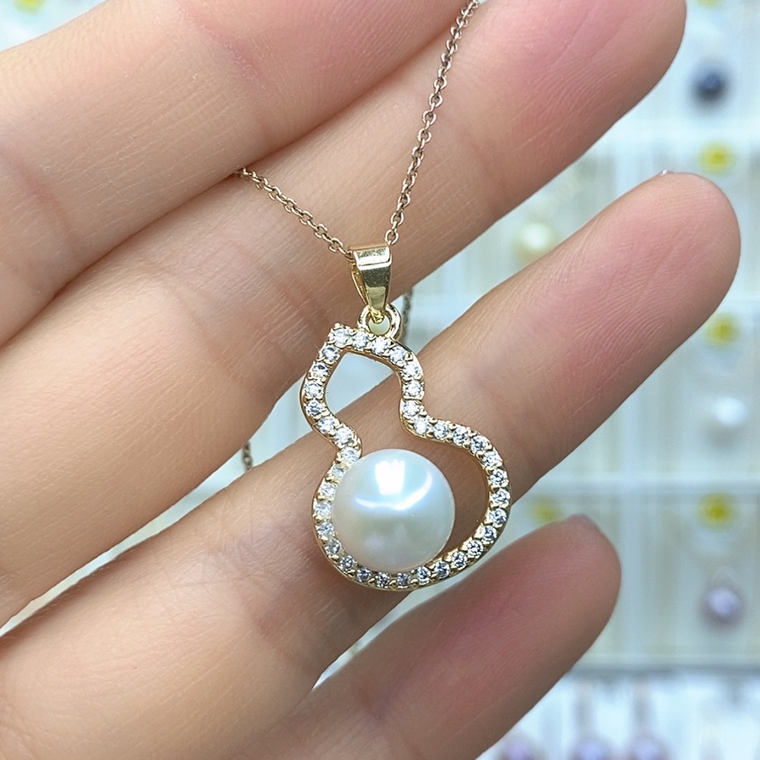 未镶嵌淡水珍珠吊坠(赠链)