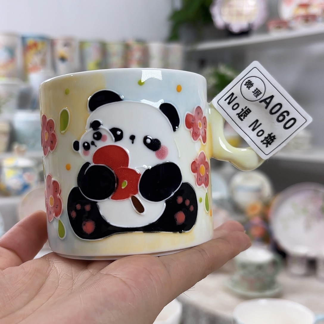 手绘高温釉下彩陶瓷