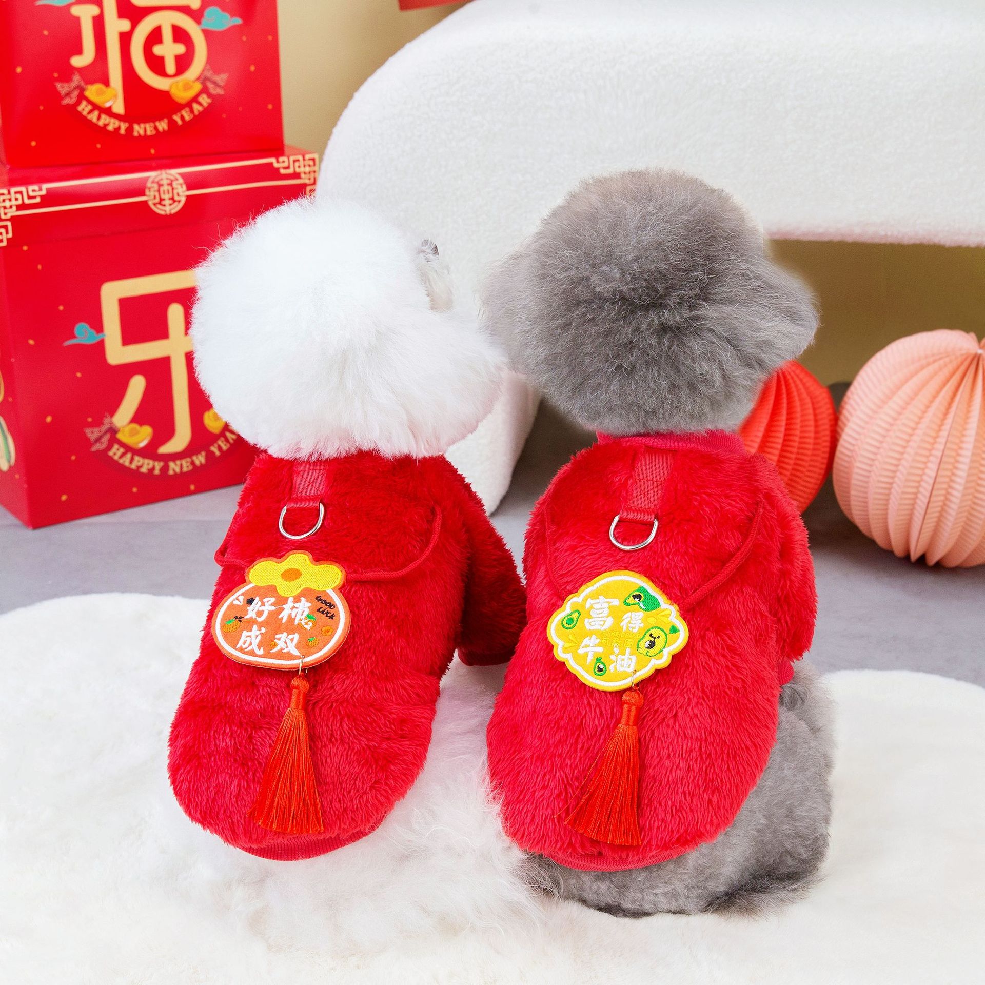 狗狗衣服宠物服装秋冬装春节新款泰迪宠物衣服冬季