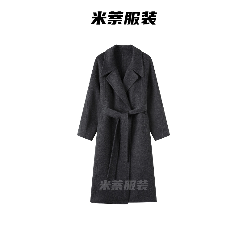 1221牦牛绒羊毛双面大衣百搭保暖抗寒长款经典外套