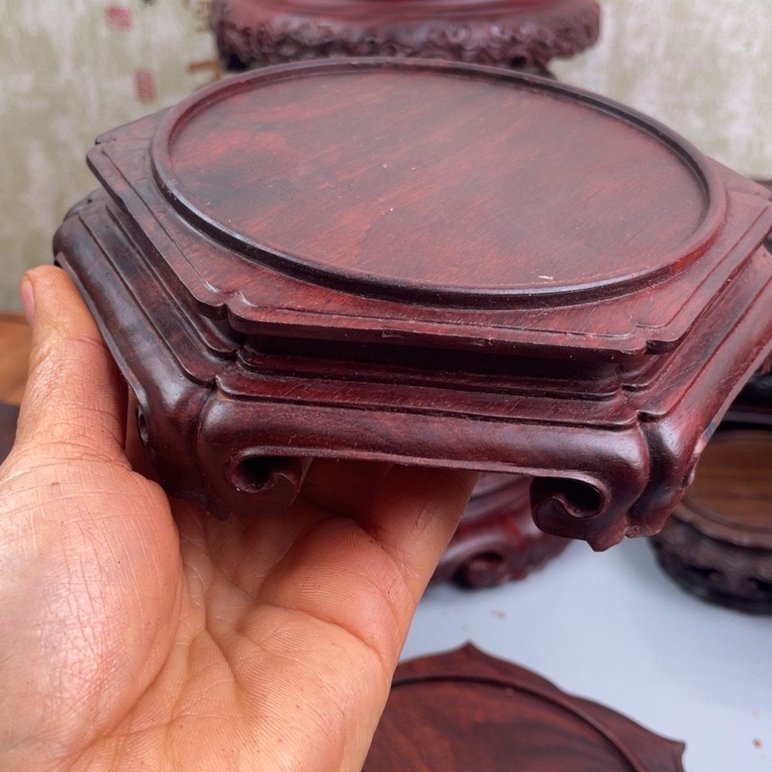 吃***馍血檀血檀整木雕刻