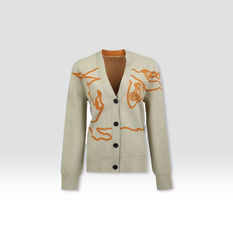 原厂孤品特价清！骑士提花系扣针织开衫外套 7077